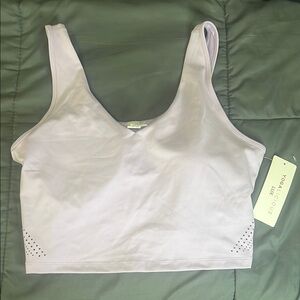 Yogalicious Lux Serene Tank Pastel Lilac Size Large NWT